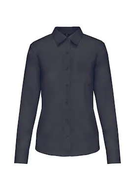 Kariban Jessica K549 Damenbluse mit langen Ärmeln, Regular-Fit