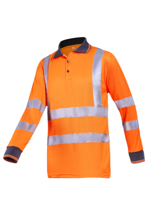 Sioen Olgiata 3883A2MV1 Poloshirt Signalisatie Lange Mouw Regular Fit