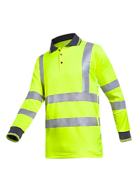 Sioen Olgiata 3883A2MV1 Poloshirt Signalisatie Lange Mouw Regular Fit