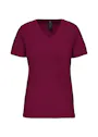 Kariban BIO150 T-Shirt V-Hals Slim Fit Dames miniatuur