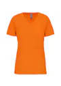 Kariban BIO150 T-Shirt V-Hals Slim Fit Dames miniatuur
