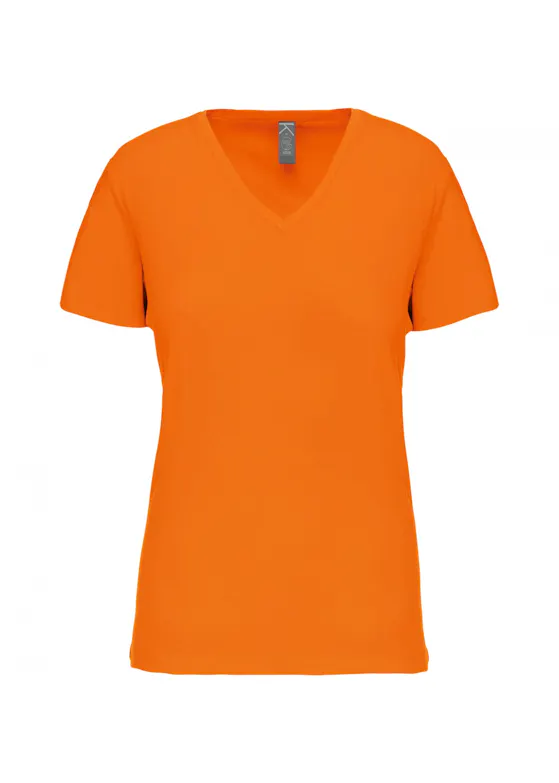 Kariban BIO150 T-Shirt V-Hals Slim Fit Dames