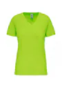Kariban BIO150 T-Shirt V-Hals Slim Fit Dames miniatuur