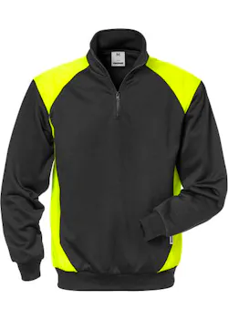 Fristads Skarup Sweater met Korte Rits 7048 SHV miniatuur
