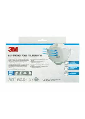 3M Aura 9320+ Partikelmaske, FFP2, 5 Stück