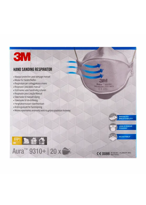 3M Aura Stofmasker FFP1 9310+ 20-pak