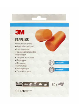 3M Ohrstöpsel 1100 Baupaket 50 PR/Pack (94–105 dB)