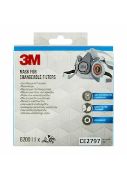 3M Masker Voor Verwisselbare Filters 6200PRO miniatuur