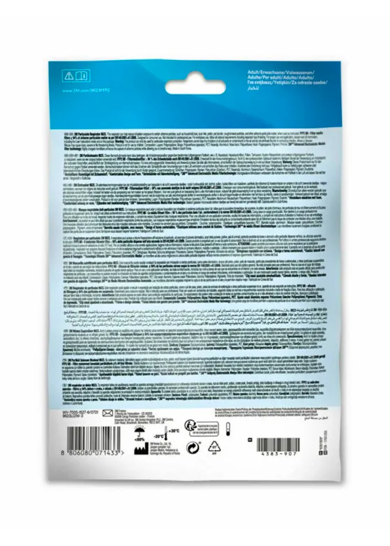 3M Stofmasker 9623, 3-Verpakking