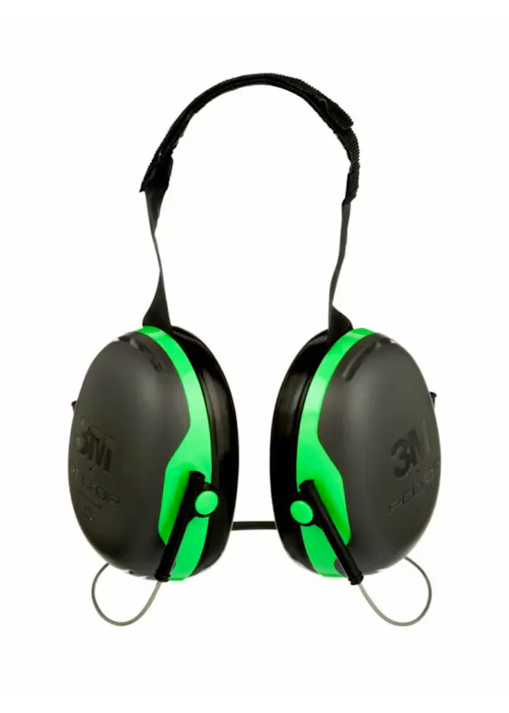 3M Peltor Gehoorkappen X1B Nekband Groen