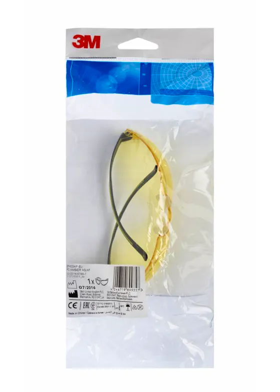 3M Schutzbrille SecureFit Amber AS/AF SF403AFA