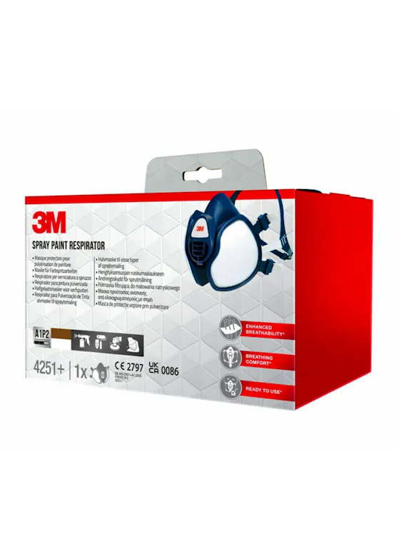 3M Wartungsfreie Halbmaske FFA1P2R D Filter 4251+