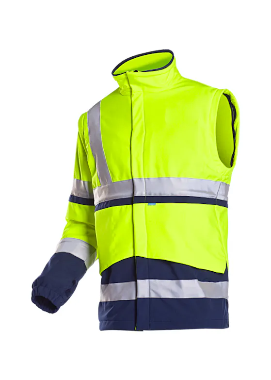 Sioen Signalisatie Regenparka met Uitneembare Softshell Jas Powell 401AN3EU1