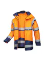 Sioen Signalisatie Regenparka met Uitneembare Softshell Jas Powell 401AN3EU1 miniatuur
