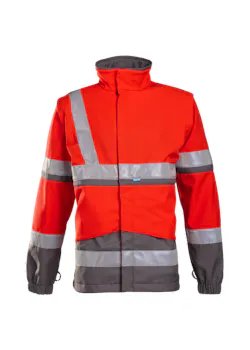 Sioen Signalisatie Regenparka met Uitneembare Softshell Jas Powell 401AN3EU1 miniatuur