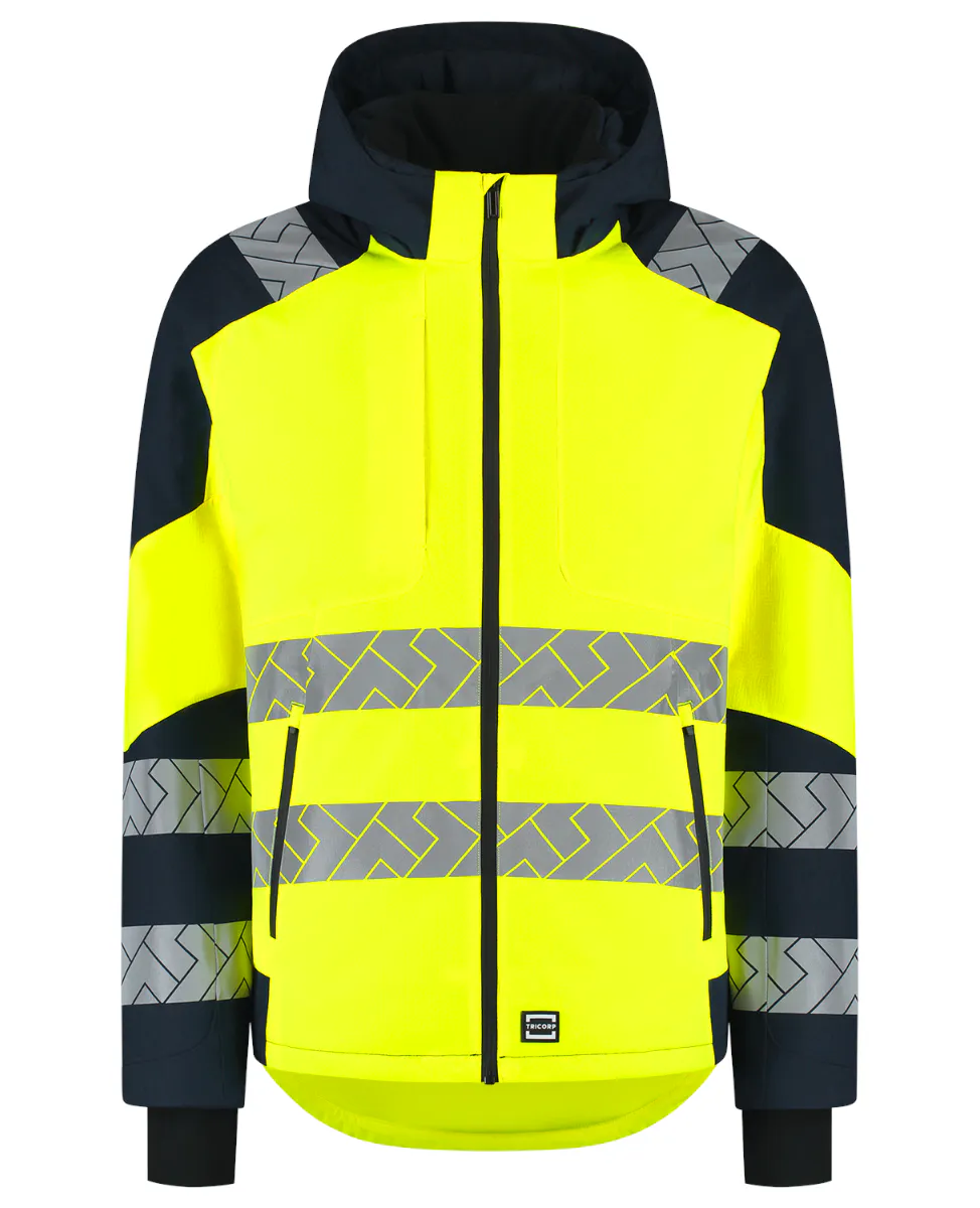 High Vis Gelb/Marineblau