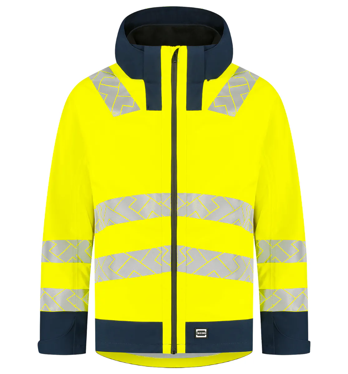 High Vis Geel/Marineblauw