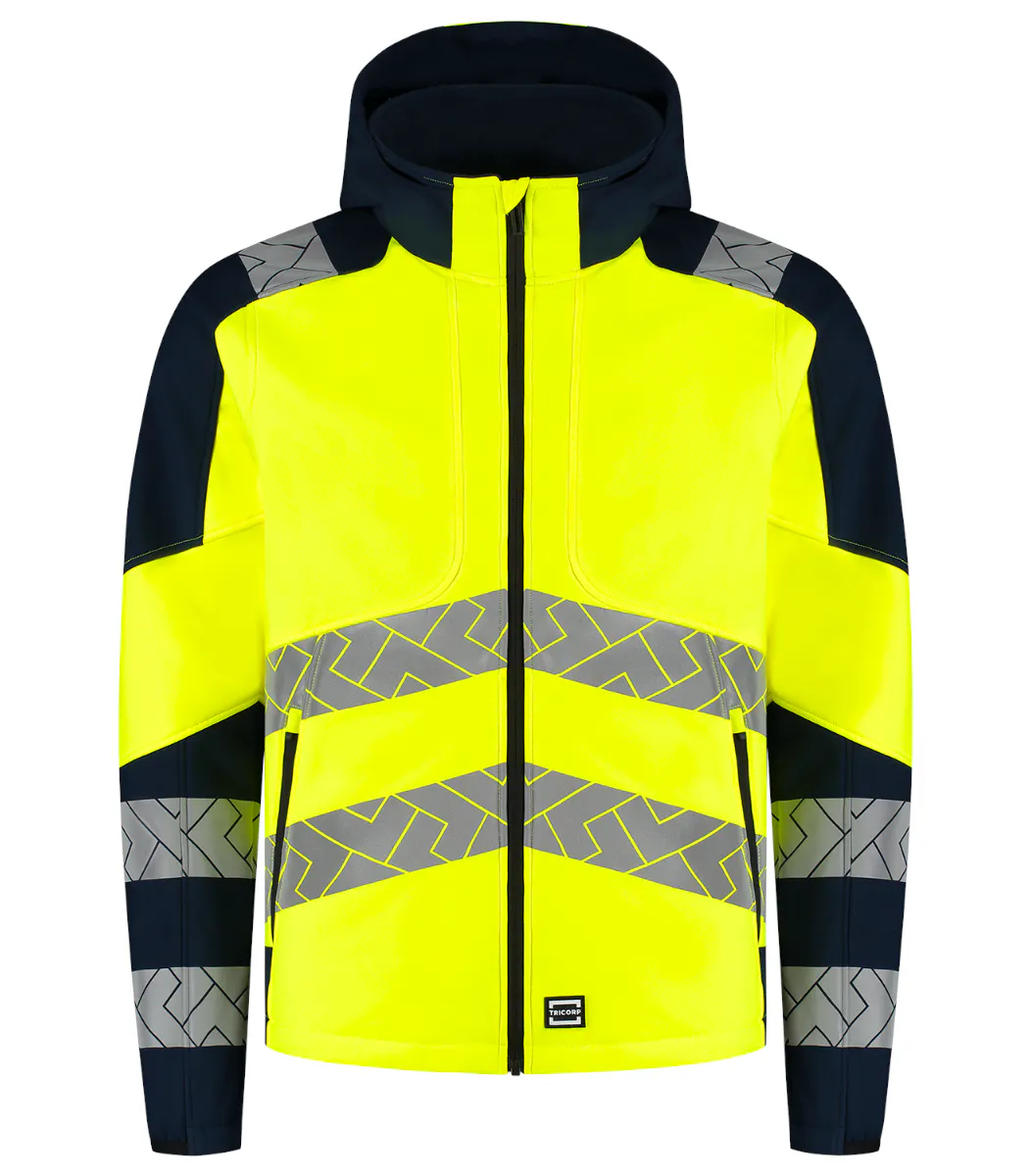 High Vis Gelb/Marineblau