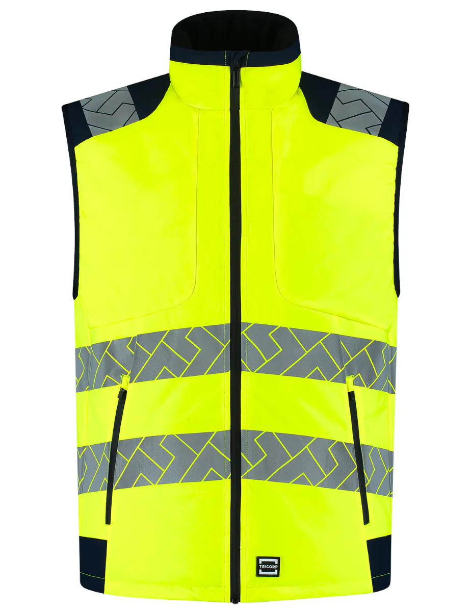 High Vis Geel/Marineblauw