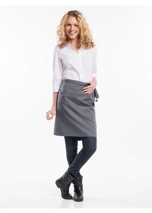 Chaud Devant Apron 3-pockets Grey