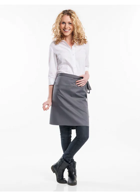 Chaud Devant Apron 3-pockets Grey