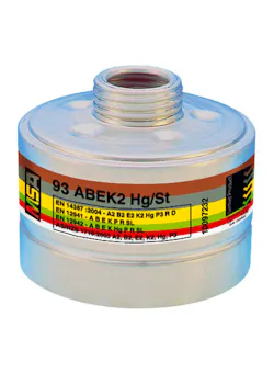 MSA 93 Combinatiefilter A2B2E2K2Hg-P3 R D