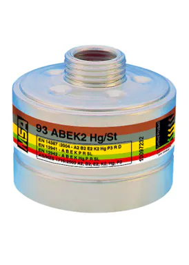 MSA 93-Kombinationsfilter A2B2E2K2Hg-P3 R D