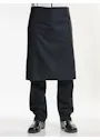 Chaud Devant Apron Black Denim Standaard Sloof miniatuur