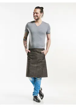 Chaud Devant Pouch Brown Denim miniatuur