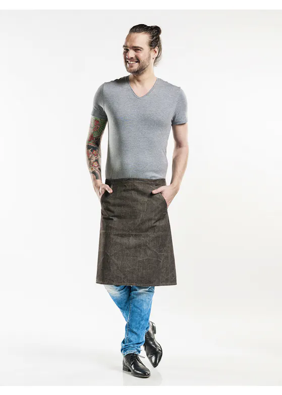 Chaud Devant Pouch Brown Denim