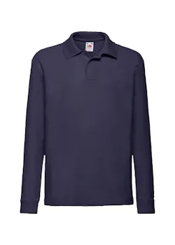 Fruit of The Loom 65/35 Poloshirt Long Sleeve Kinderen miniatuur