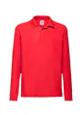 Fruit of the Loom 65/35 Poloshirt Longsleeve für Kinder Vorschaubild