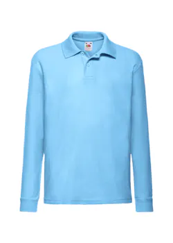 Fruit of The Loom 65/35 Poloshirt Long Sleeve Kinderen miniatuur