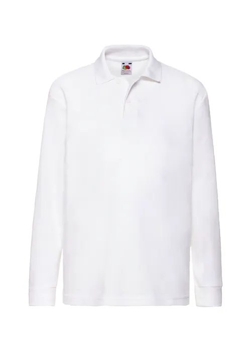 Fruit of The Loom 65/35 Poloshirt Long Sleeve Kinderen