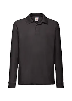 Fruit of The Loom 65/35 Poloshirt Long Sleeve Kinderen