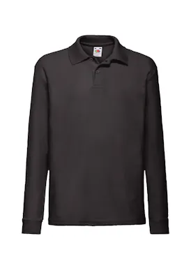 Fruit of the Loom 65/35 Poloshirt Longsleeve für Kinder
