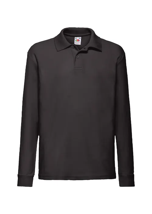 Fruit of The Loom 65/35 Poloshirt Long Sleeve Kinderen