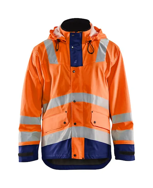 High Vis Orange/Marineblau