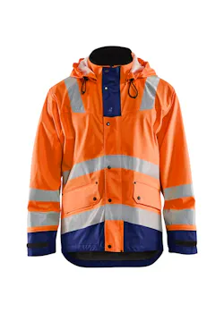 Blåkläder Regenjas gevoerd High Vis LEVEL 2 miniatuur