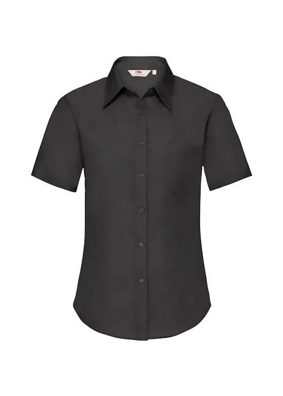 Fruit of the Loom Ladies' Short-Sleeved Poplin Shirt