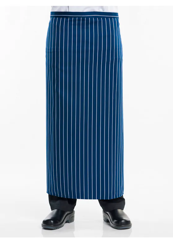 Chaud Devant Blaue Stripe-Schürze