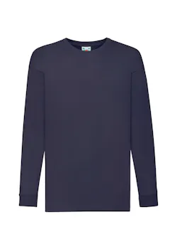 Fruit of The Loom F240K Valueweight T-shirt Long Sleeve Regular Fit Kinderen miniatuur