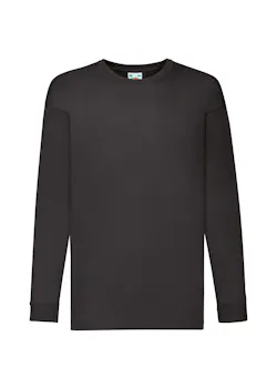Fruit of The Loom F240K Valueweight T-shirt Long Sleeve Regular Fit Kinderen miniatuur