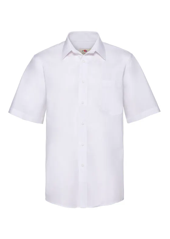 Fruit of the Loom Herren Kurzarm-Poplinhemd