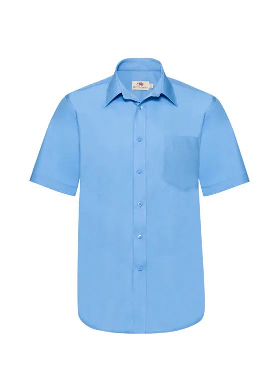 Fruit of the Loom Herren Kurzarm-Poplinhemd