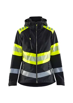 Blåkläder 4404 Dames Softshell Jack High Visibility miniatuur
