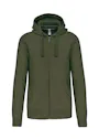 Kariban K454 Hooded Sweater Met Rits Regular Fit miniatuur