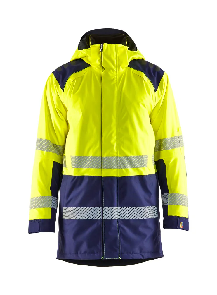 High Vis Geel/Marineblauw