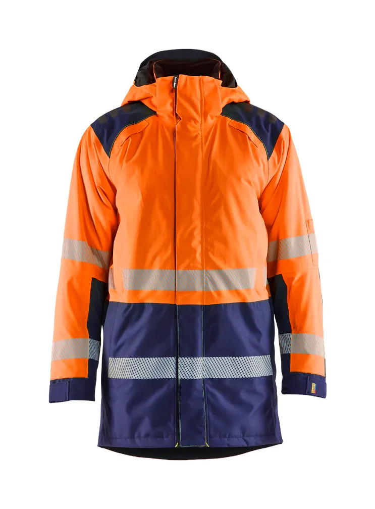 High Vis Oranje/Marineblauw