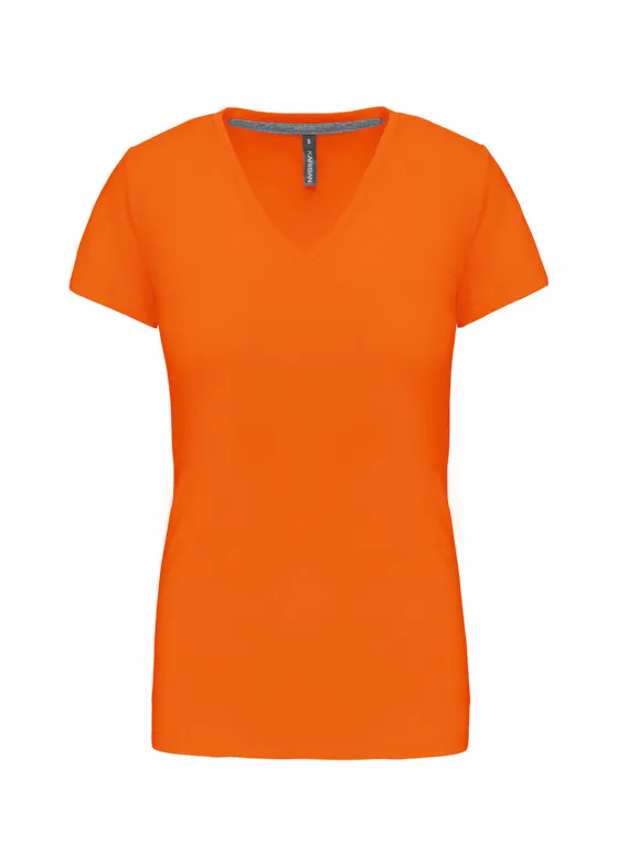 Kariban K381 T-Shirt V-Hals Korte Mouwen Dames